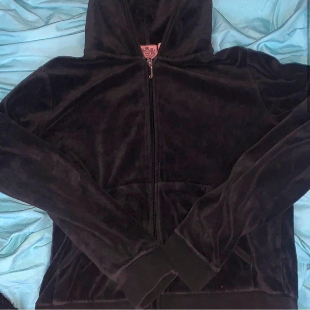 JUICY COUTURE RARE ZIP UP HOODIE BEDAZZLED - Picture 2 of 4
